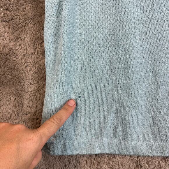 St. John Santana Knit Shell Top Blue Sleeveless Sweater Tank S Small READ - Picture 6 of 10